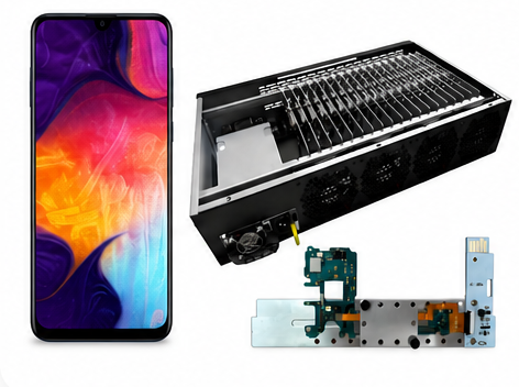 Samsung A50 phone farm hardware