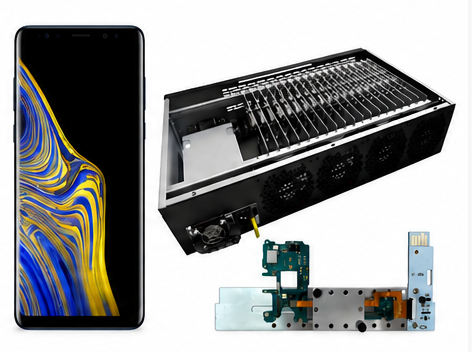 Samsung Note 9 phone farm hardware
